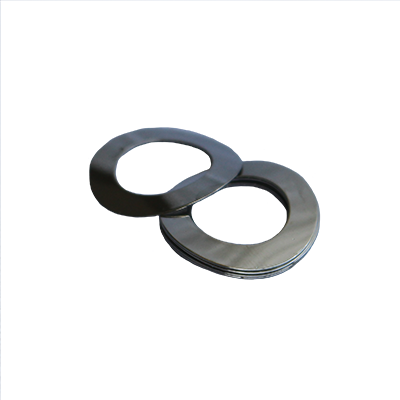 Wave Washer - 0.128 ID, 0.239 OD, 0.008 Thick, Spring Steel - Hard, Zinc & Clear