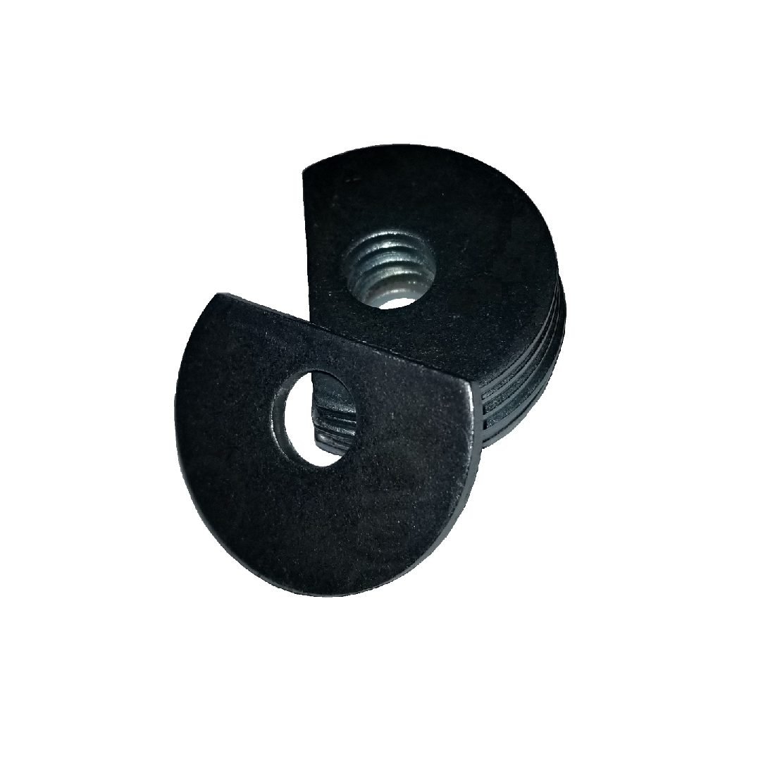 Clipped OD Washer - 0.562 ID, 1.250 OD, 0.074 Thick, Low Carbon Steel - Soft, Galvanized