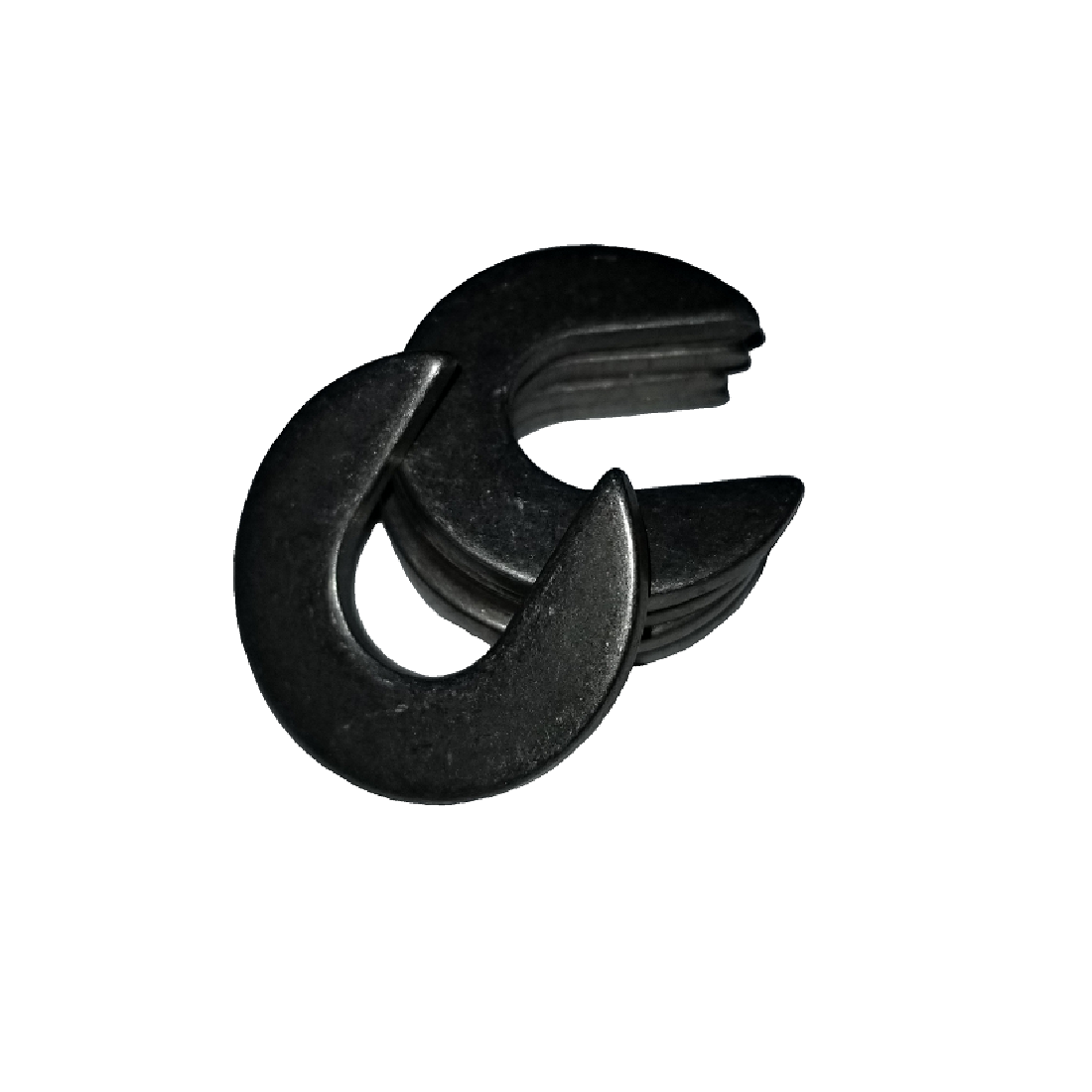 Slotted Washer - 1.125 ID, 4.000 OD, 0.120 Thick, Low Carbon Steel - Soft, Black Oxide