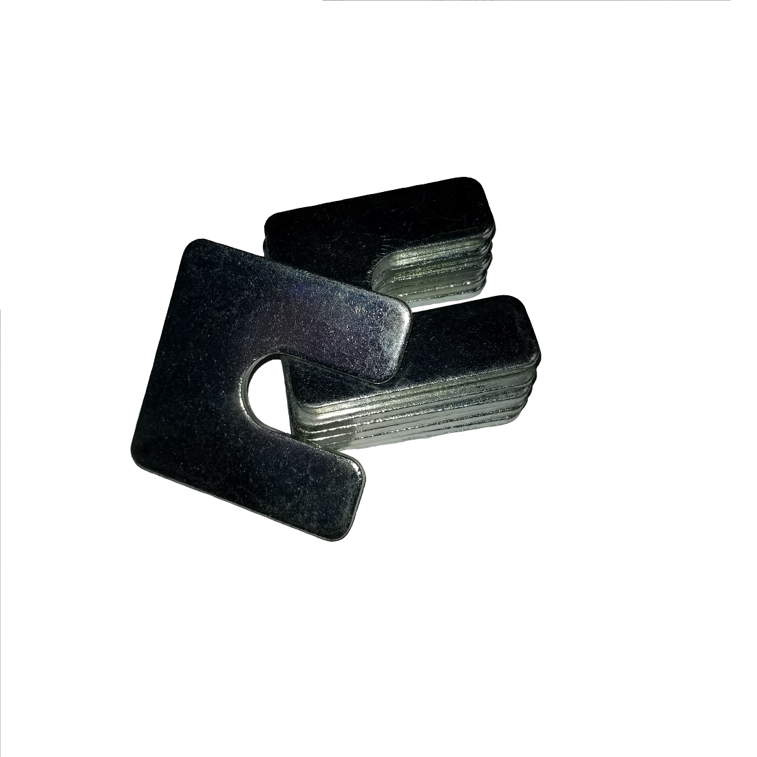 Slotted Square Washer - 0.406 ID, 1.250 OD, 0.062 Thick, Stainless - 300 Series