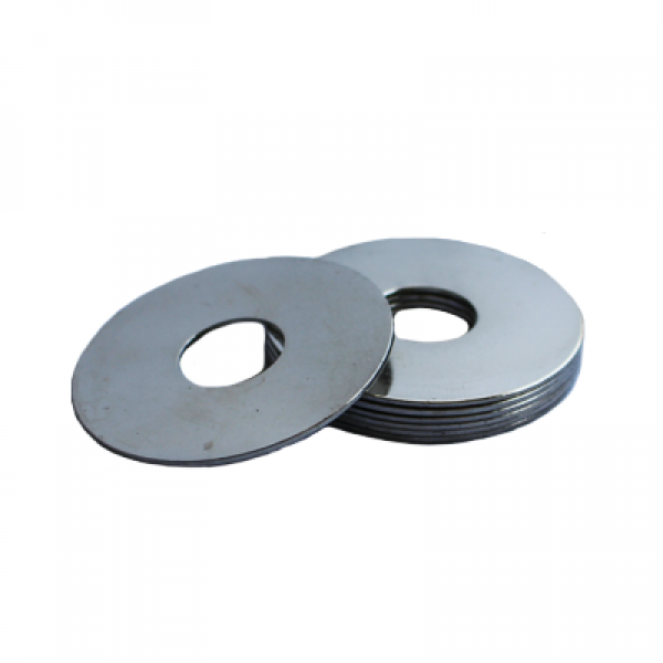 Fender Washer - 0.280 ID, 2.000 OD, 0.062 Thick, Low Carbon Steel - Soft, Zinc & Clear