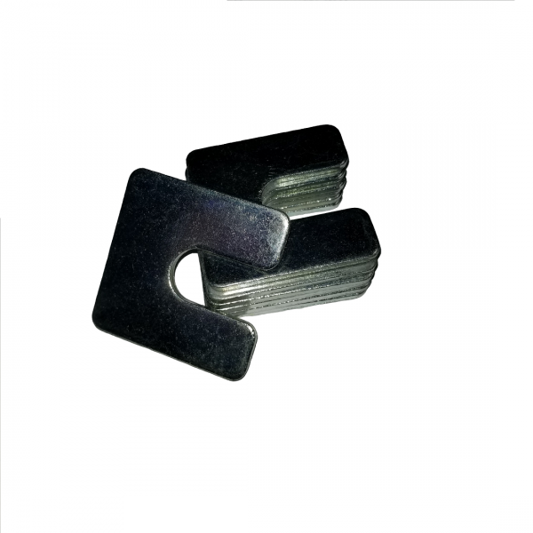 Slotted Square Washer - 1.062 ID, 3.000 OD, 0.005 Thick, Spring Steel - Hard