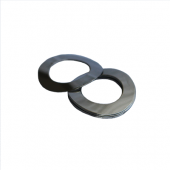 Wave Washer - 0.115 ID, 0.219 OD, 0.011 Thick, Spring Steel - Hard, Zinc & Yellow