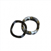 Wave Washer - 0.121 ID, 0.203 OD, 0.008 Thick, Spring Steel - Hard