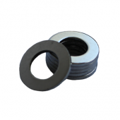 Flat Washer - 0.065 ID, 0.125 OD, 0.025 Thick, Low Carbon Steel - Soft, Zinc & Clear