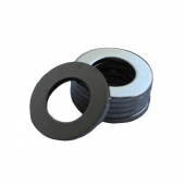 Flat Washer - 0.068 ID, 0.125 OD, 0.025 Thick, Low Carbon Steel - Soft, Zinc & Clear