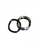 Wave Washer - 0.120 ID, 0.203 OD, 0.008 Thick, Spring Steel - Hard, Zinc & Clear