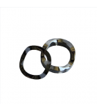 Wave Washer - 0.121 ID, 0.203 OD, 0.008 Thick, Spring Steel - Hard, Zinc & Clear