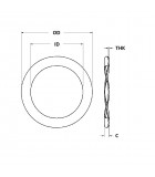 Wave Washer - 0.442 ID, 0.615 OD, 0.015 Thick, Spring Steel - Hard