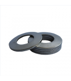 Belleville Washer - 0.087 ID, 0.196 OD, 0.012 Thick, Spring Steel - Hard, Black Oxide