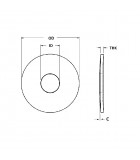 Belleville Washer - 0.078 ID, 0.156 OD, 0.008 Thick, Stainless - 300 Series