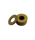 Flat Washer - 0.070 ID, 0.130 OD, 0.012 Thick, Brass, Nickel