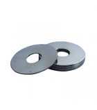 Fender Washer - 0.217 ID, 1.000 OD, 0.050 Thick, Low Carbon Steel - Soft, Zinc & Clear