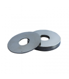 Fender Washer - 0.222 ID, 1.000 OD, 0.048 Thick, Low Carbon Steel - Soft, Zinc & Clear
