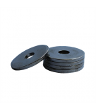 Heavy Fender Washer - 0.281 ID, 1.250 OD, 0.134 Thick, Low Carbon Steel - Soft, Phosphate & Oil