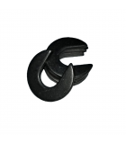 Slotted Washer - 0.530 ID, 1.062 OD, 0.084 Thick, Low Carbon Steel - Soft, Black Oxide