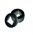 Square ID Washer - 0.265 ID, 0.690 OD, 0.036 Thick, Low Carbon Steel - Soft, Zinc & Black