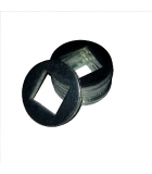 Square ID Washer - 0.437 ID, 0.750 OD, 0.047 Thick, Low Carbon Steel - Soft, Zinc & Black