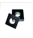Square OD Washer - 0.375 ID, 2.000 OD, 0.250 Thick, Low Carbon Steel - Case Hard, Black Oxide